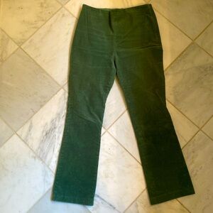 Tuckernuck Green corduroy Ashford ankle pants